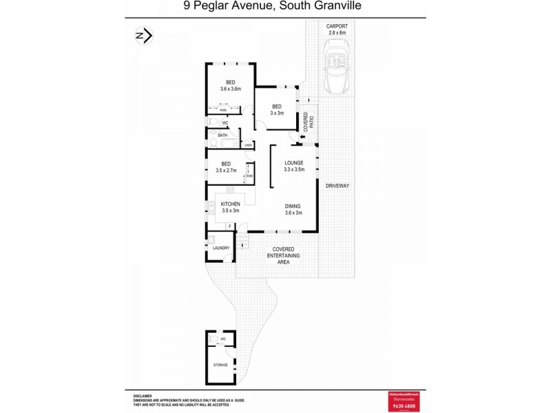 9 Pegler Avenue, South Granville NSW 2142 Floorplan