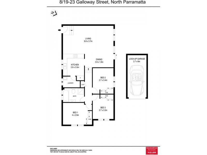 8/19-23 Galloway Street, North Parramatta NSW 2151 Floorplan