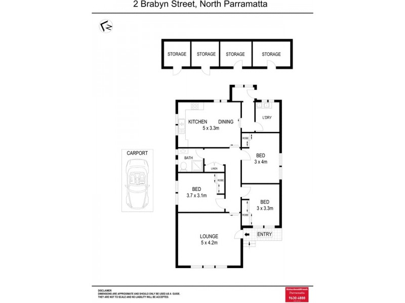 2 Brabyn Street, North Parramatta NSW 2151 Floorplan