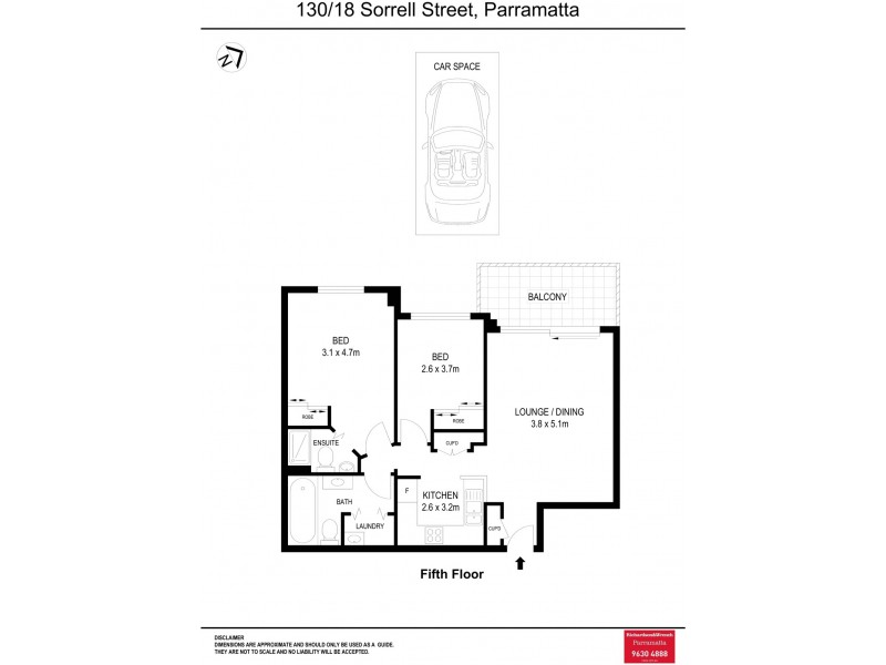 130/18 Sorrell Street, Parramatta NSW 2150 Floorplan
