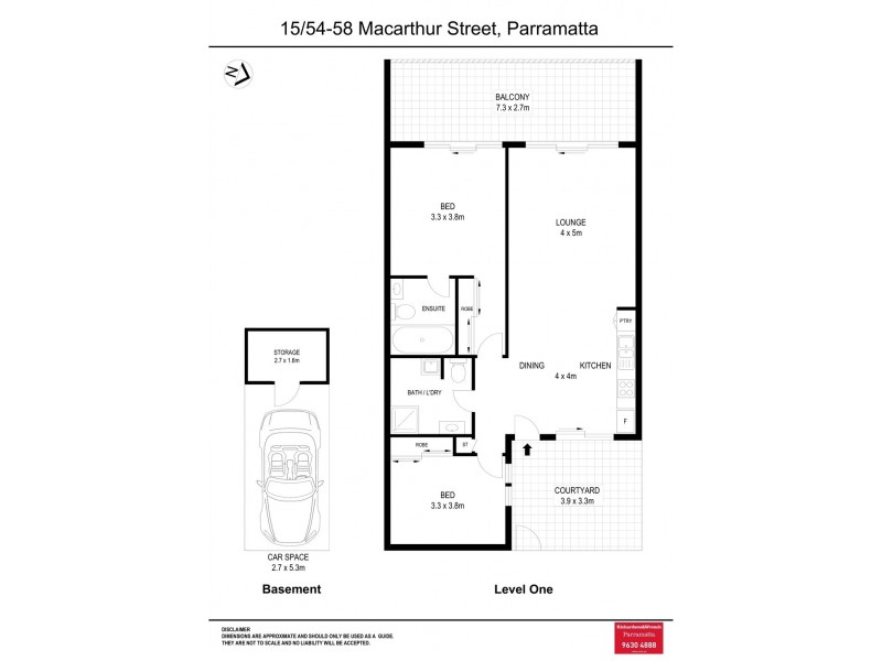 15/54-58 Macarthur Street, Parramatta NSW 2150 Floorplan