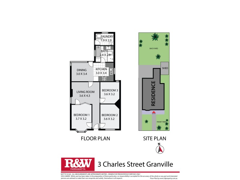 3 Charles Street, Granville NSW 2142 Floorplan