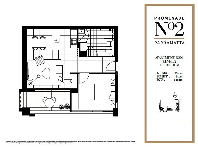 D201/2 Morton Street, Parramatta NSW 2150 Floorplan