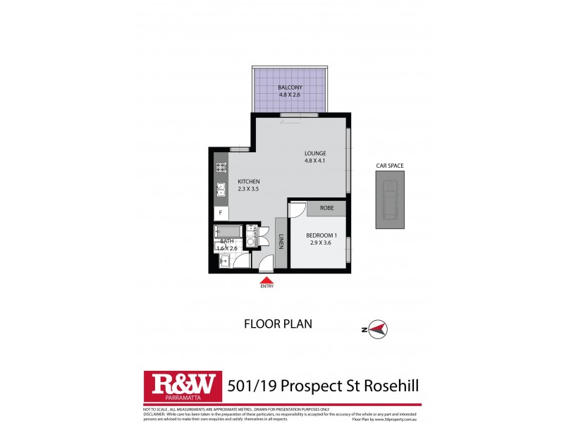 501/19 Prospect Street, Rosehill NSW 2142 Floorplan
