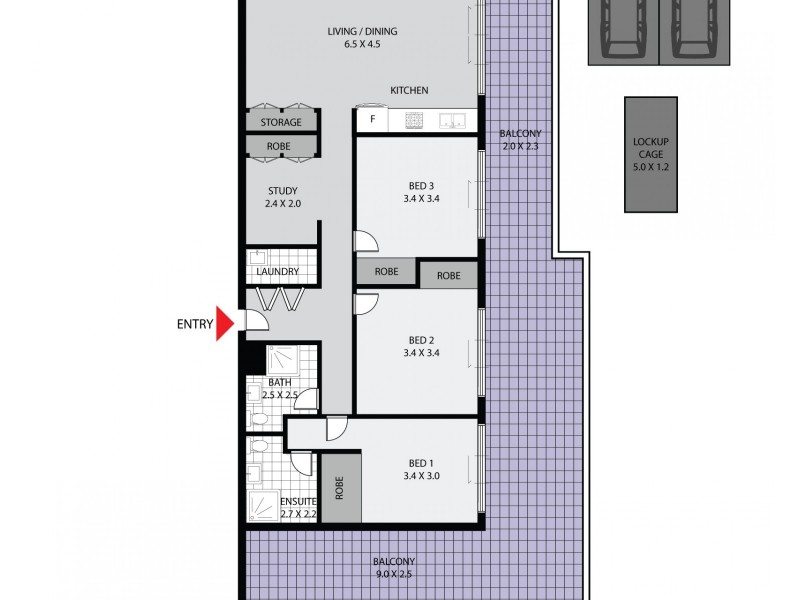 5501/1A Morton Street, Parramatta NSW 2150 Floorplan