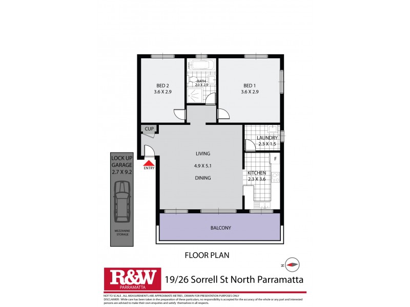 19/26 Sorrell Street, North Parramatta NSW 2151 Floorplan