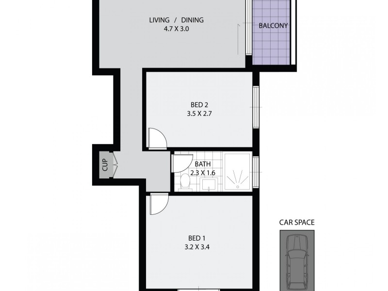 4/23 O’Connell Street, Parramatta NSW 2150 Floorplan