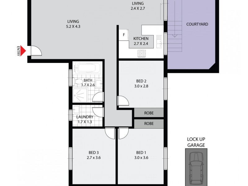 2/9-11 Oxford Street, Merrylands NSW 2160 Floorplan