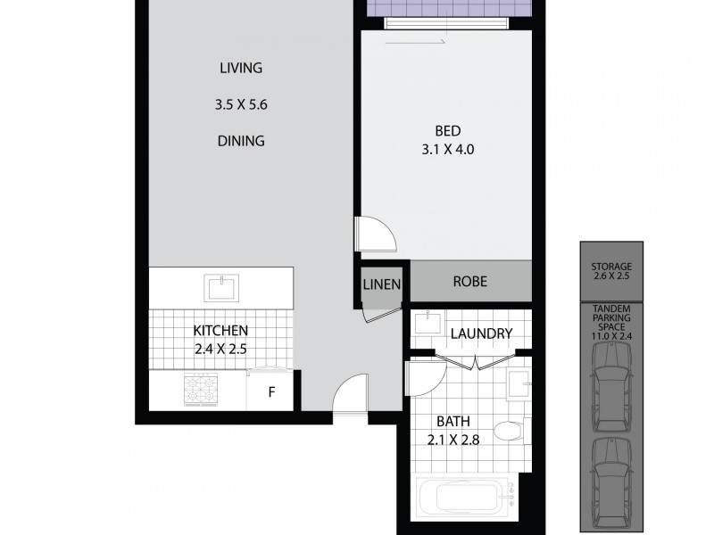 235/21 Marine Parade, Wentworth Point NSW 2127 Floorplan