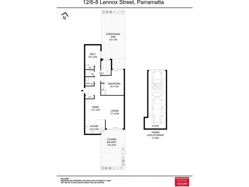 12/6-8 Lennox Street, Parramatta NSW 2150 Floorplan