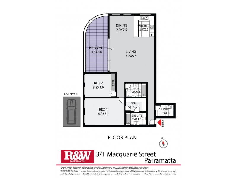 3/1 Macquarie Street, Parramatta NSW 2150