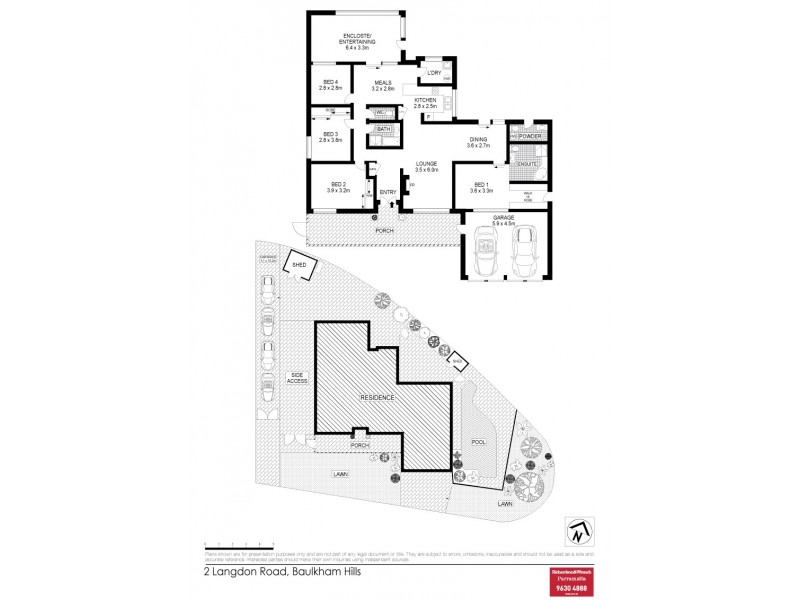 2 Langdon Road, Baulkham Hills NSW 2153 Floorplan