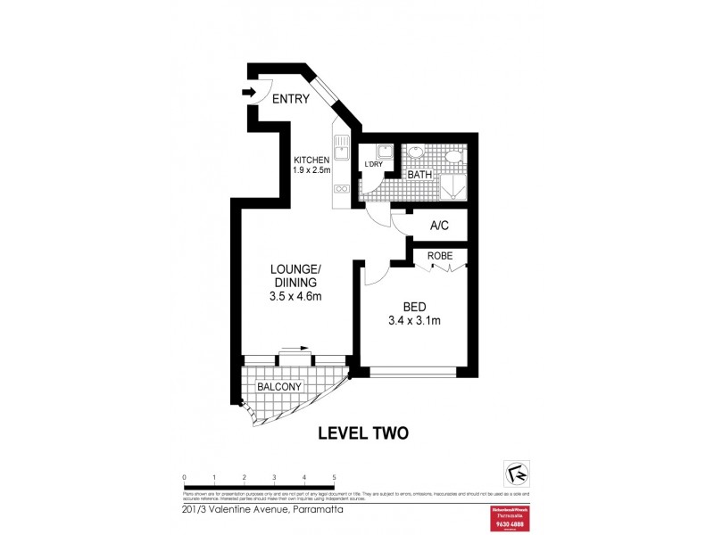 201/1-3 Valentine Avenue, Parramatta NSW 2150 Floorplan