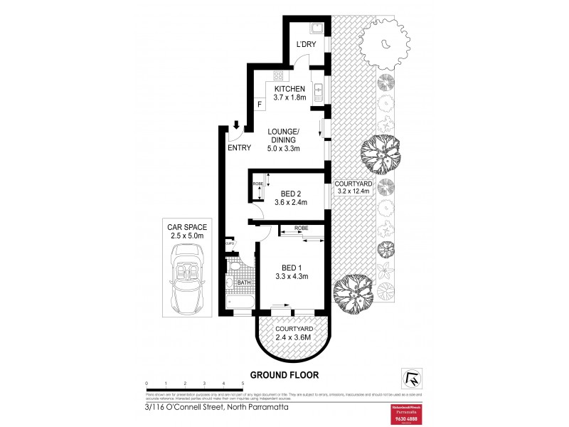 3/116 O’Connell Street, North Parramatta NSW 2151 Floorplan
