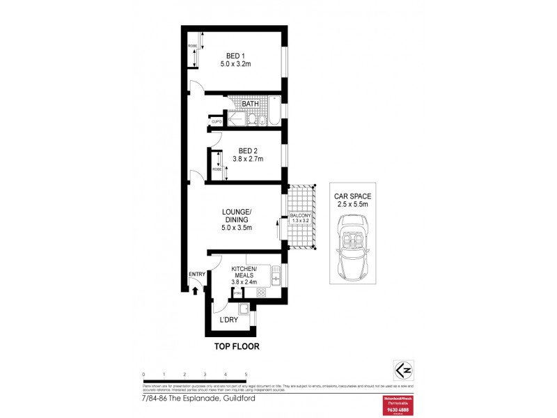 7/84-86 The Esplanade, Guildford NSW 2161 Floorplan