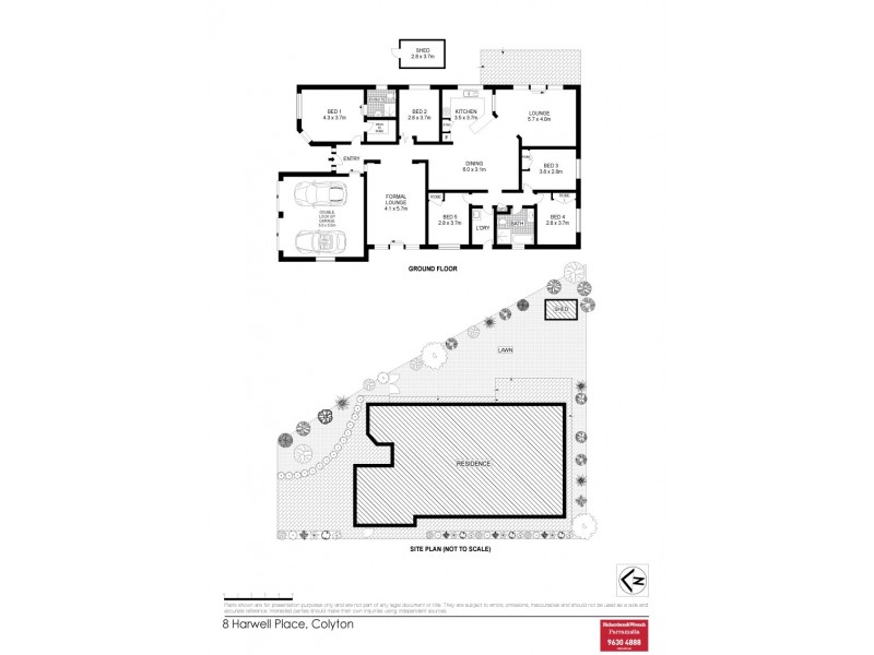 8 Harwell Place, Colyton NSW 2760 Floorplan