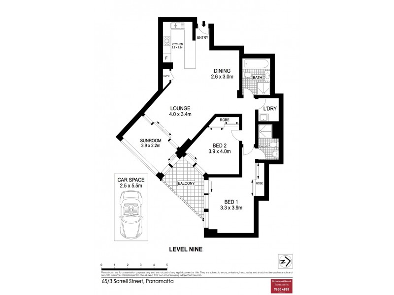 65/3 Sorrell Street, Parramatta NSW 2150 Floorplan