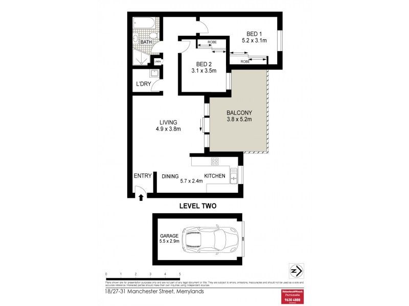 18/27-31 Manchester Street, Merrylands NSW 2160 Floorplan