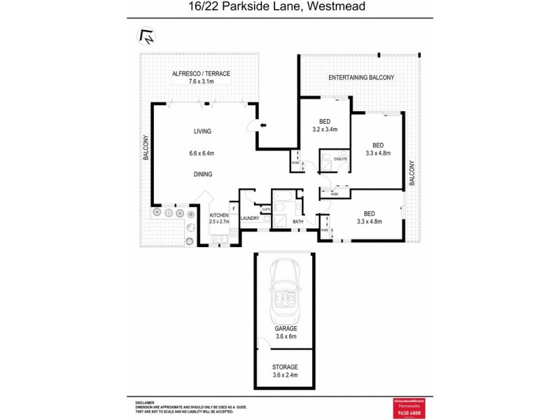 16/22 Parkside Lane, Westmead NSW 2145 Floorplan