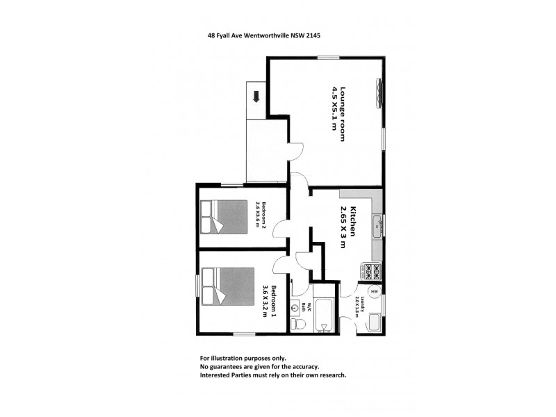 48 Fyall Avenue, Wentworthville NSW 2145 Floorplan