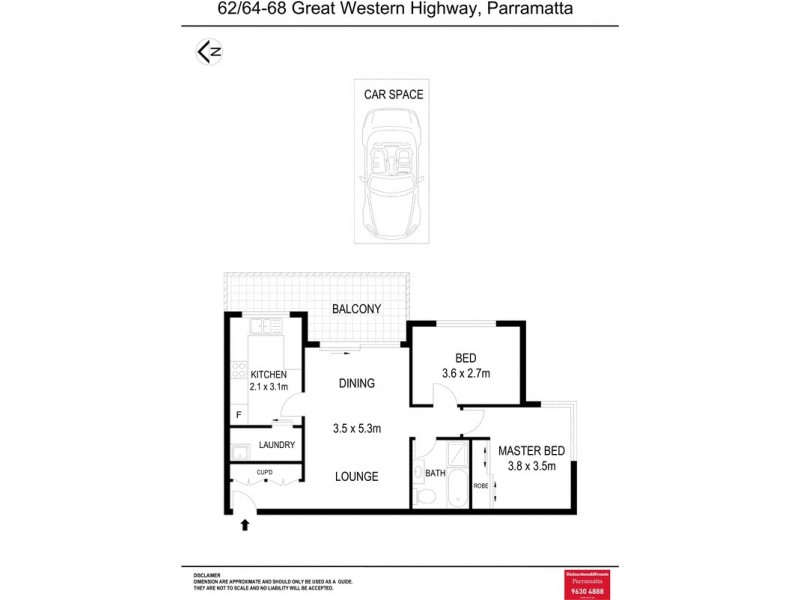 62/64-66 Great Western Highway, Parramatta NSW 2150 Floorplan