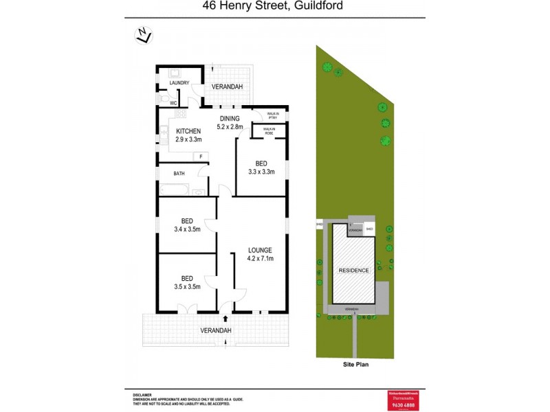 46 Henry Street, Guildford NSW 2161 Floorplan
