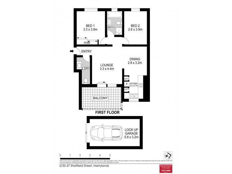 2/35-37 Sheffield Street, Merrylands NSW 2160 Floorplan