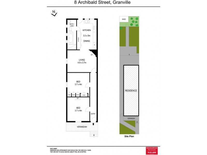 8 Archibald Street, Granville NSW 2142 Floorplan