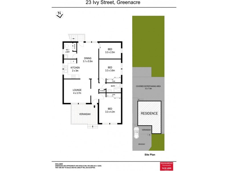 23 Ivy Street, Greenacre NSW 2190 Floorplan