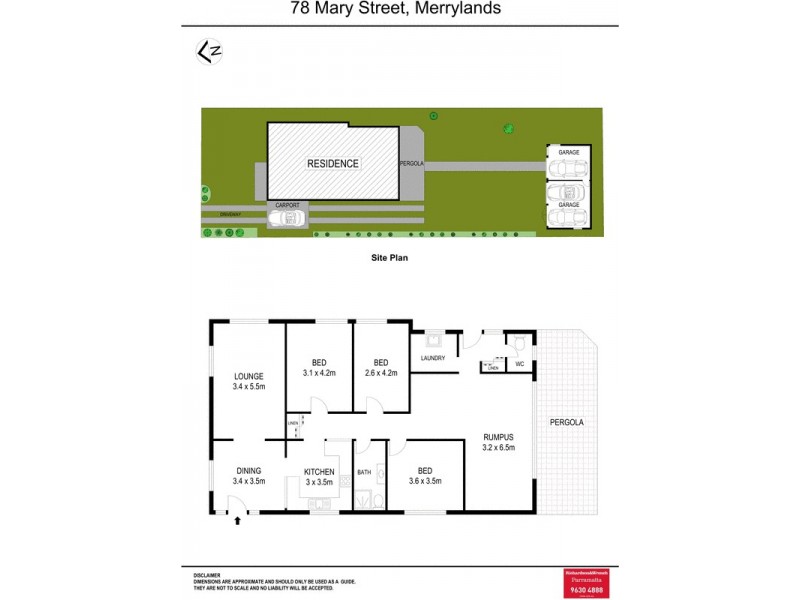 78 Mary Street, Merrylands NSW 2160 Floorplan