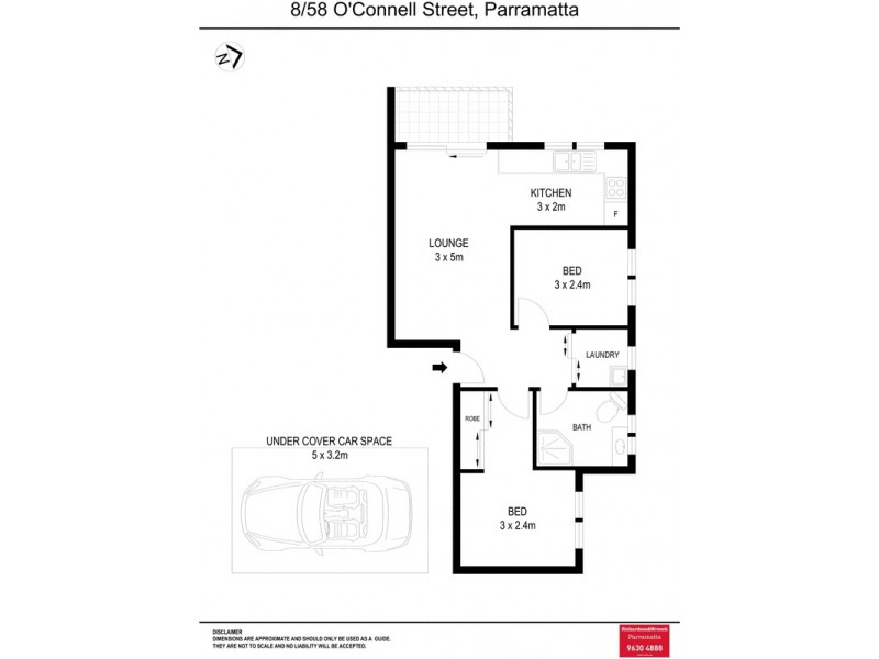 8/58 O’Connell Street, Parramatta NSW 2150 Floorplan