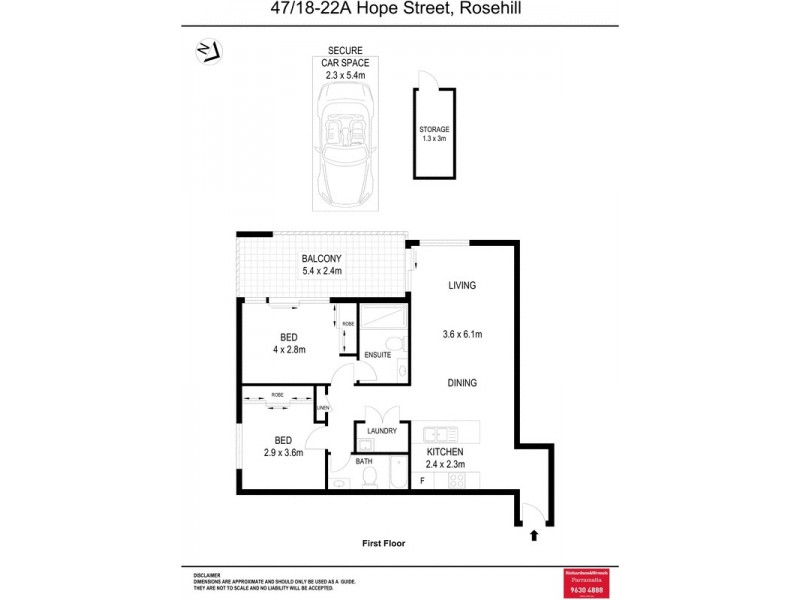 47/18-22A Hope Street, Rosehill NSW 2142 Floorplan