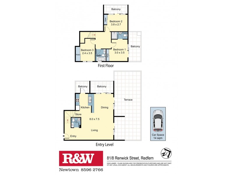 81/8 Renwick Street, Redfern NSW 2016 Floorplan