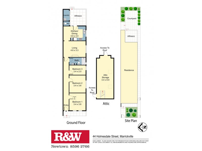 44 Holmesdale Street, Marrickville NSW 2204 Floorplan