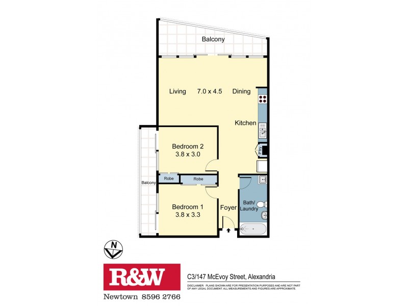 C3/147 McEvoy Street, Alexandria NSW 2015 Floorplan