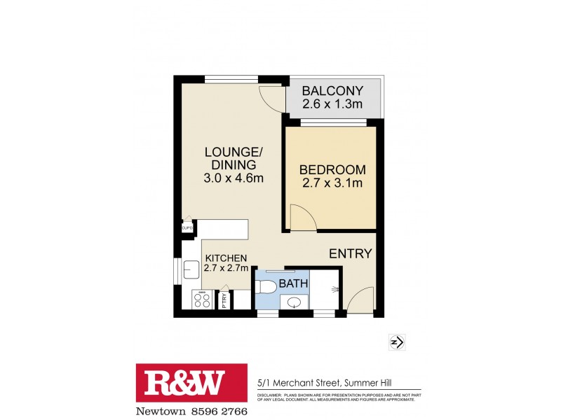5/1 Merchant Street, Stanmore NSW 2048 Floorplan