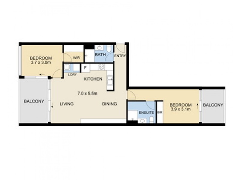 208/44-46 Princes High way, St Peters NSW 2044 Floorplan