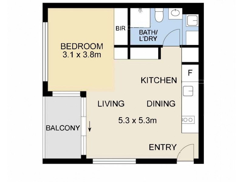 301/3 Barwon Park Road, St Peters NSW 2044 Floorplan