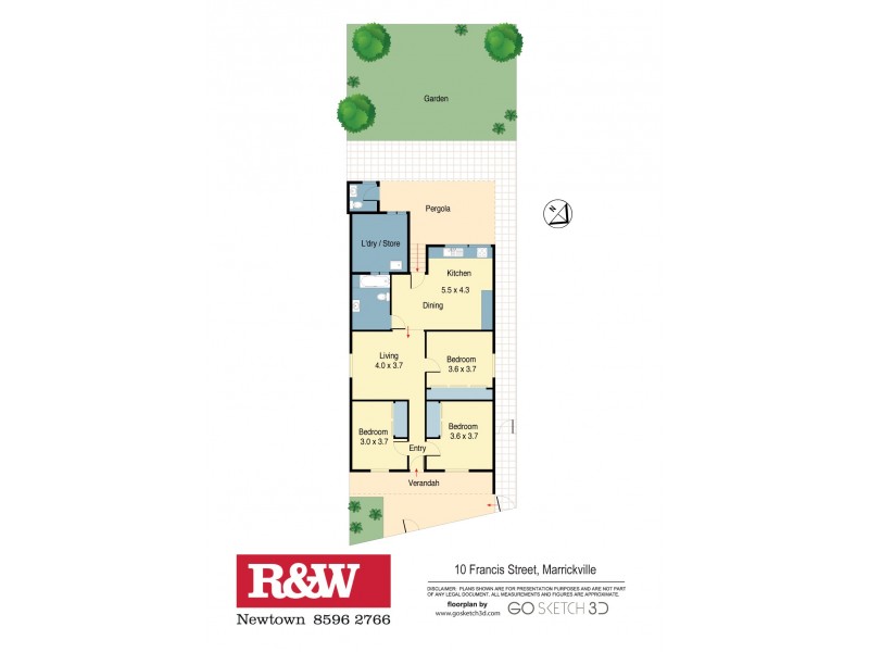 10 Francis Street, Marrickville NSW 2204 Floorplan