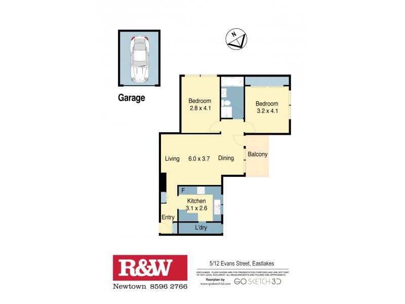 5/12 Evans Avenue, Eastlakes NSW 2018 Floorplan