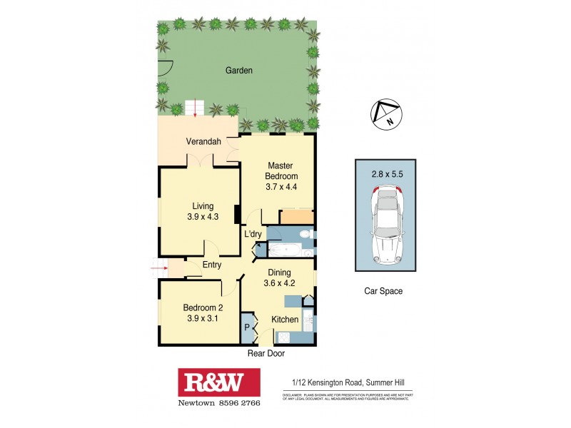 1/12 Kensington Road, Summer Hill NSW 2130 Floorplan
