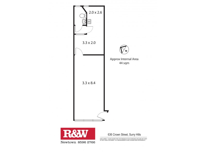 636 Crown Street, Surry Hills NSW 2010 Floorplan