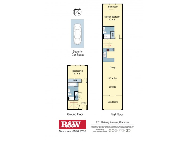 27/1-7 Railway Avenue, Stanmore NSW 2048 Floorplan