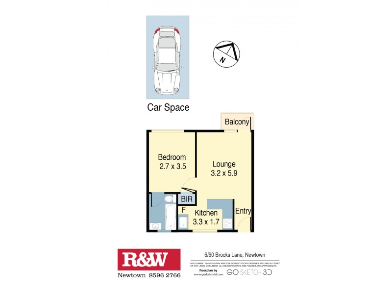6/60 Brocks Lane, Newtown NSW 2042 Floorplan