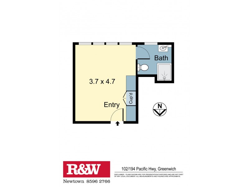 12/194 Pacific Highway, Greenwich NSW 2065 Floorplan