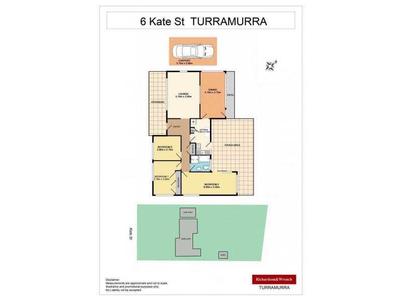 6 Kate Street, Turramurra NSW 2074 Floorplan