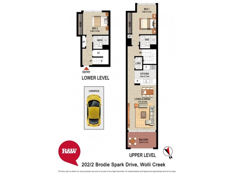 202/2 Brodie Spark Drive, Wolli Creek NSW 2205 Floorplan