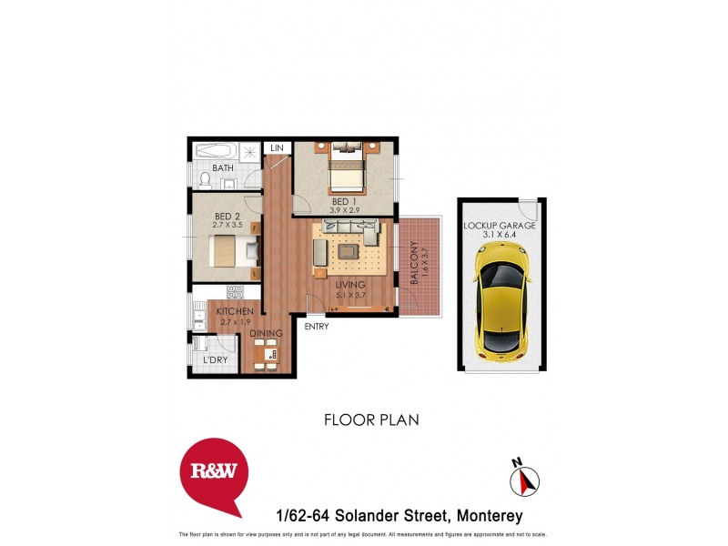 1/62-64 Solander Street, Monterey NSW 2217 Floorplan
