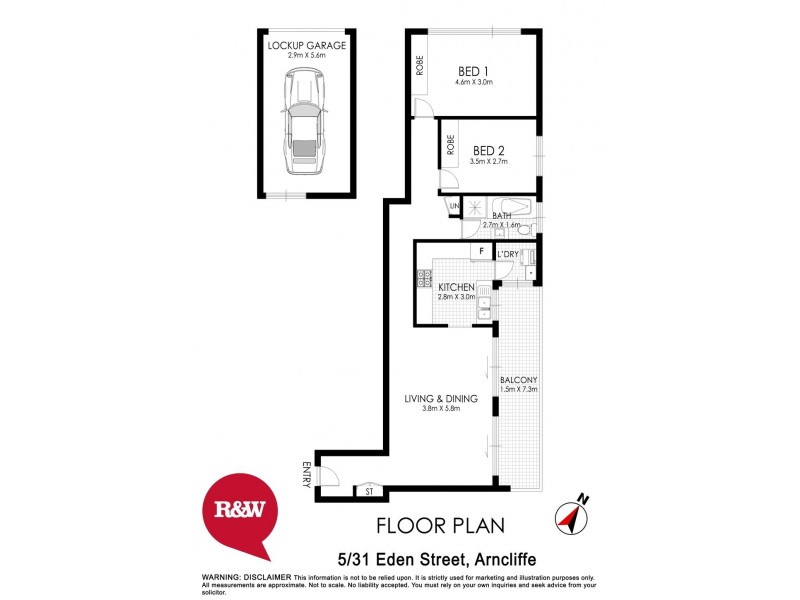 5/31-37 Eden Street, Arncliffe NSW 2205 Floorplan