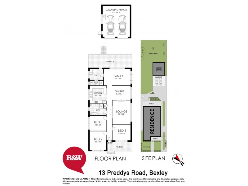 13 Preddys Road, Bexley NSW 2207 Floorplan